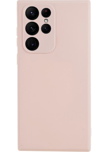 Samsung Galaxy S22 Ultra 5g Düz Kenar Tpu Kapak Lens Hassas Kesim Şeker Renkli Telefon Kılıfı (Yurt Dışından)