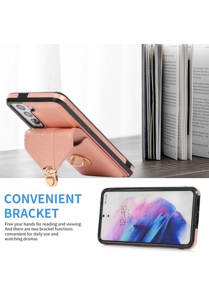 Samsung Galaxy S22 Plus 5g Kickstand Pu Deri+Tpu Telefon Kapağı Omuz Kayışı (Yurt Dışından) modelleri