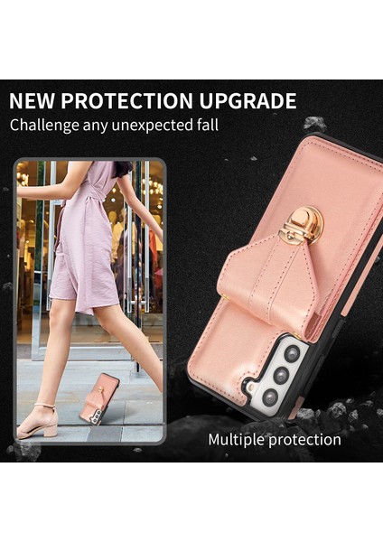 Samsung Galaxy S22 Plus 5g Kickstand Pu Deri+Tpu Telefon Kapağı Omuz Kayışı (Yurt Dışından) indirimleri