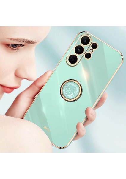Samsung Galaxy S22 Ultra 5g Telefon Geri Kapağı, Ring Kickstand Tpu Elektrokaplama Damla Geçirmez Telefon Kılıfı (Yurt Dışından) modelleri