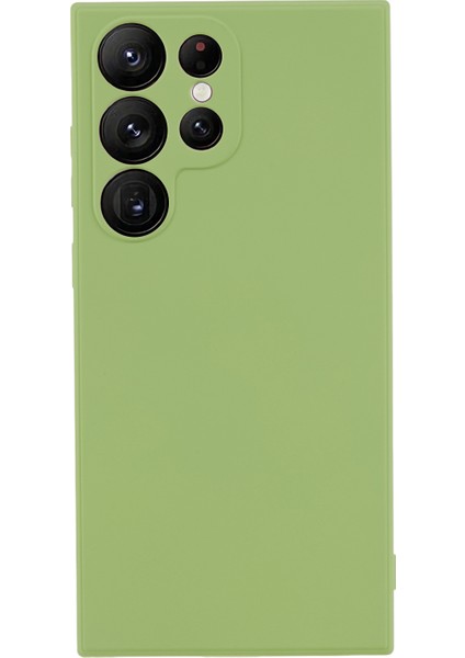 Samsung Galaxy S22 Ultra 5g Tpu Slip Anti-Slip Kauçuk Telefon Kılıfı Fiber Astar Kamera Lens Koruyucu Kapak (Yurt Dışından)