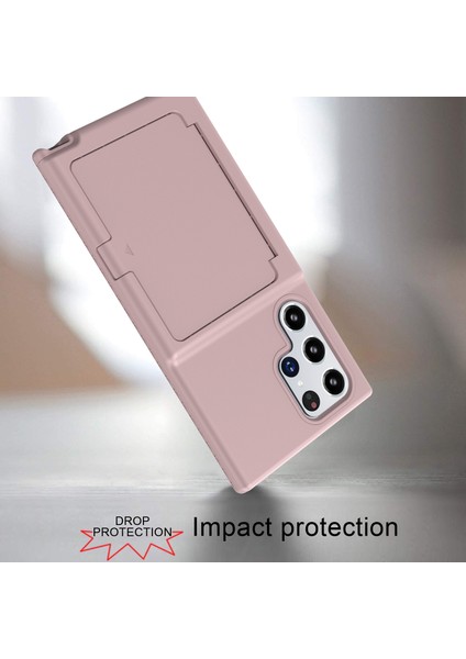 Samsung Galaxy S22 Ultra 5g Kickstand Pc + Tpu Kapak Ile Telefon Kavramı, Kart Tutucu (Yurt Dışından)