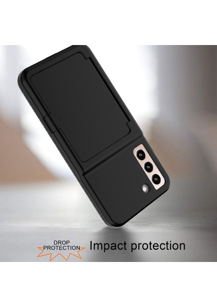Samsung Galaxy S22 5g Kart Tutucu Kickstand Case Kalınlaştırılmış Pc + Tpu Telefon Kapağı Ayna (Yurt Dışından) fırsatları
