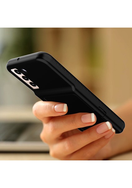 Samsung Galaxy S22 5g Kart Tutucu Kickstand Case Kalınlaştırılmış Pc + Tpu Telefon Kapağı Ayna (Yurt Dışından) indirimleri