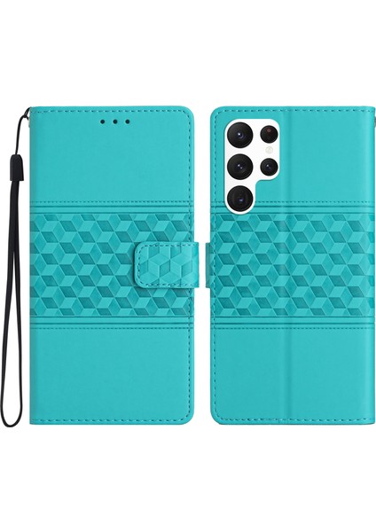 Samsung Galaxy S22 Ultra 5g Cep Telefon Kılıf Cüzdanı, Deri Touch Hissed Retro Stand Deri Telefon Kapağı (Yurt Dışından)