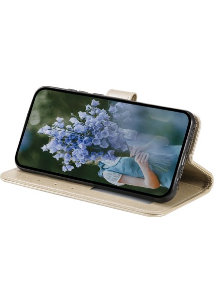 Samsung Galaxy M14 5g Cüzdan Stand Flip Cover Mandala Çiçek Deseni Deri Telefon Kılıfı (Yurt Dışından)