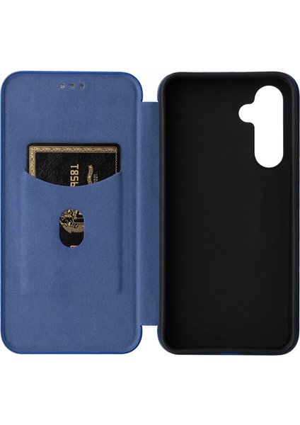 Samsung Galaxy M14 5g Deri Anti-Drop Kapak Karbon Fiber Doku Telefon Stand Stand Kart Tutucu (Yurt Dışından) indirimleri
