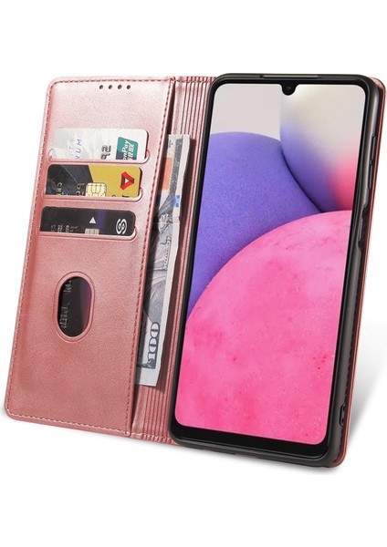 Samsung Galaxy A33 5g Pu Deri Anti-Fall Telefon Kılıfı, Cüzdan Stand Buzağı Dokusu Koruyucu Telefon Kapağı (Yurt Dışından)
