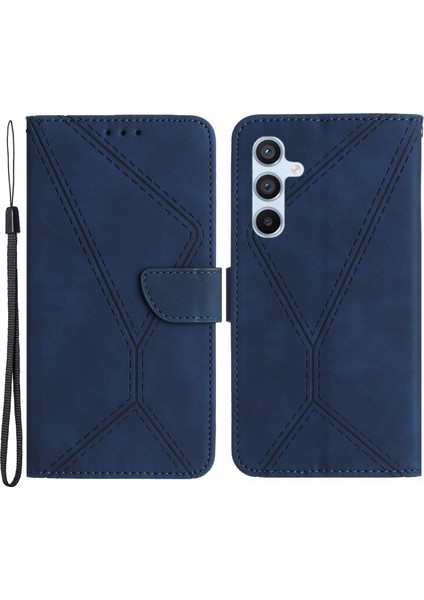 Samsung Galaxy A54 5g Pu Deri Kılıf Stand Cüzdan Telefon Kapağı Kayışlı Cilt Touch Telefon Kılıfı (Yurt Dışından)
