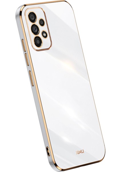 Samsung Galaxy A33 5g Ince Telefon Kılıfı Elektrokaplama Altın Kenar Kıvlatıcı Anti-Çizelge Tpu Cep Telefonu Kapağı (Yurt Dışından)