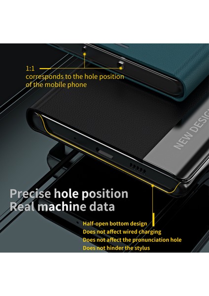 Samsung Galaxy M14 5g Pu Deri Elektraplatma Telefon Kapağı Katlanabilir Stand Kılıfı (Yurt Dışından)