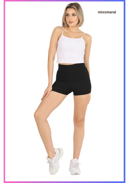 Missmaral Kadın Siyah Deniz Havuz Şortu Yüksek Bel Mevsimlik Günlük Kullanıma Uygun 1080 fırsatları