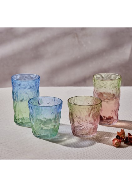 Glacier Tekli Meşrubat Bardağı Kırmızı Yeşil 383 ml fırsatları