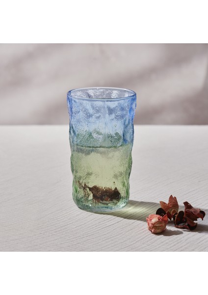 Glacier Tekli Meşrubat Bardağı Mavi Yeşil 383 ml