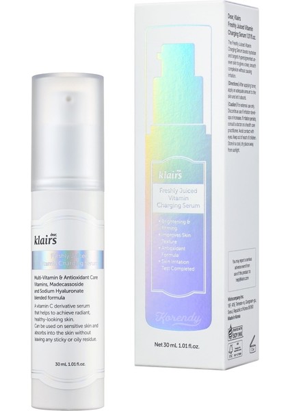 Freshly Juiced Vitamin Charging Serum - %10 C Vitaminli Leke Önleyici ve Serum 30ML
