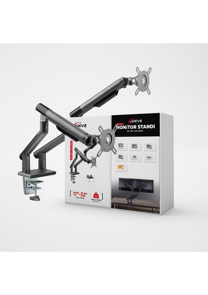 Mnt-49 Ikili Monitör Standı
