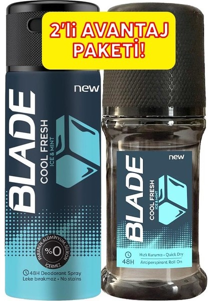 Kofre Blade Erkek Deodorant 150 ml + Roll-On 50 ml Cool Fresh