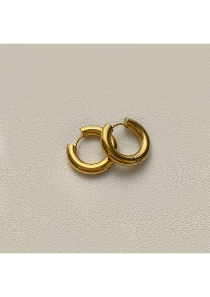 Çelik Mini Double Halka Küpe 2'li modelleri