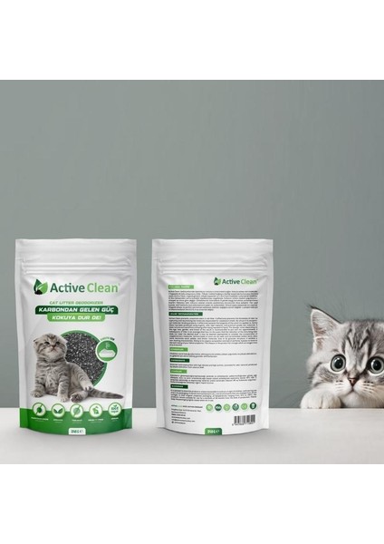 Active Clean Kedi Kumu Koku Giderici 240 gr 3'lü Set