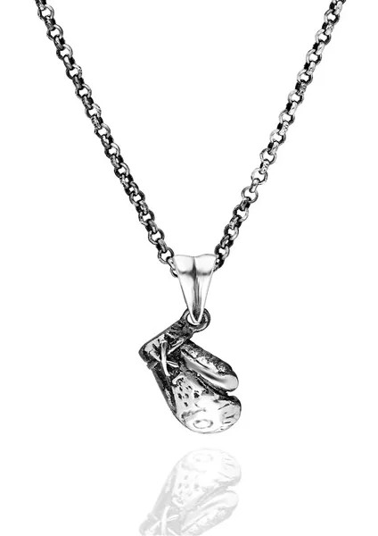 925 Ayar Gümüş Boks Eldiveni Erkek Kolye fiyatları