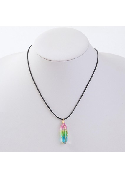 Kristal Kolye Rhombus Kolye Basit Moda Takı Tatil Için Dainty (Yurt Dışından)