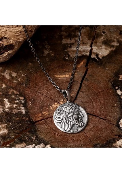 925 Ayar Gümüş Mitolojik Eski Para Kolye fırsatları