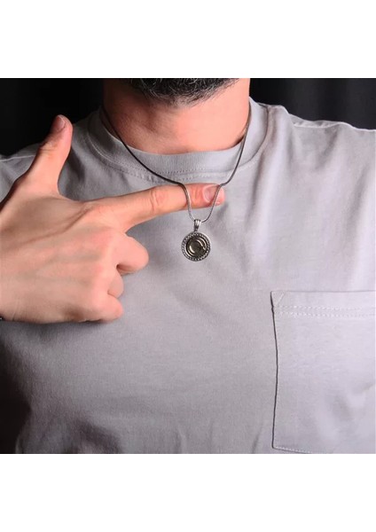 925 Ayar Gümüş Ayyıldız Erkek Kolye modelleri