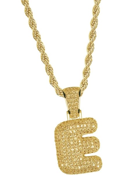 E Harfi Kolye Kolye Altın (Yurt Dışından)