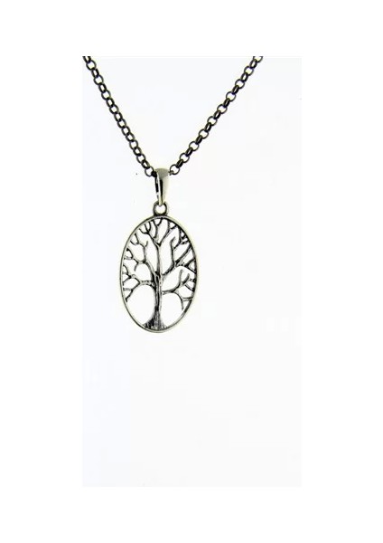 925 Ayar Gümüş Hayat Agacı Unisex Kolye fiyatları