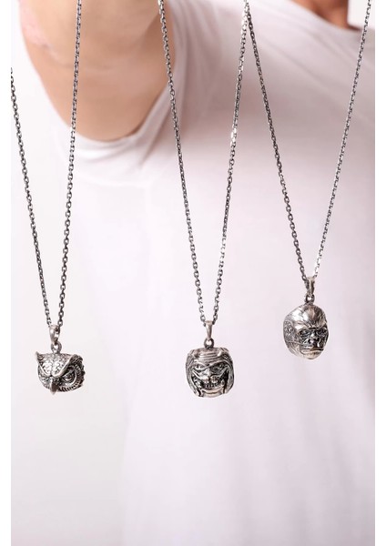 925 Ayar Köpek Figürlü Erkek Kolye Silver fiyatları