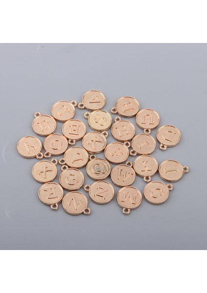 Dıy Takı Aksesuarları Vintage Tasarım Alaşım Alfabe Kolye Altın (Yurt Dışından) modelleri