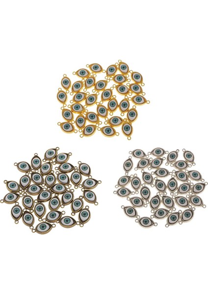 30 Adet Nazar Charms Kolye Göz Bağlayıcı Klasik Kolye Takı Oluşumları Altın (Yurt Dışından)