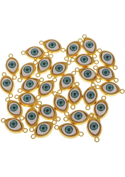 30 Adet Nazar Charms Kolye Göz Bağlayıcı Klasik Kolye Takı Oluşumları Altın (Yurt Dışından)
