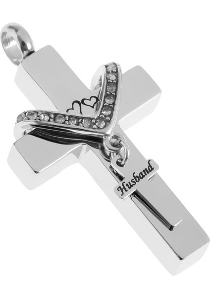 Pet Kül Cenaze Tutucu Kocası Için Kristal Çift Çapraz Keepsake Kremasyon Kolye (Yurt Dışından) fırsatları