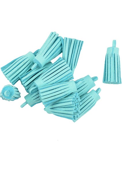 Kadife Püskül Kolye Aqua (Yurt Dışından) fiyatları