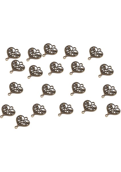 Hollow Heart Charms Kolye Antik Bronz (Yurt Dışından) fiyatları