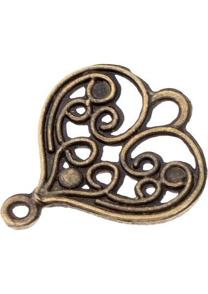 Hollow Heart Charms Kolye Antik Bronz (Yurt Dışından) modelleri