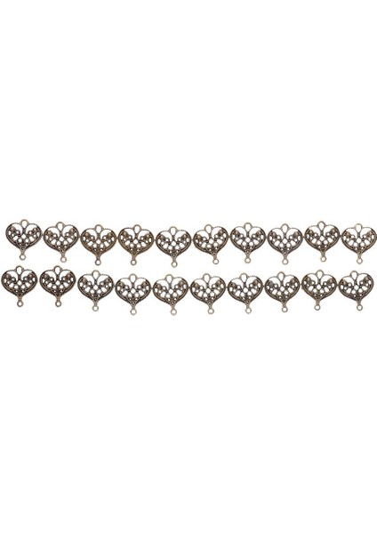 Hollow Heart Charms Kolye Antik Bronz (Yurt Dışından) indirimleri