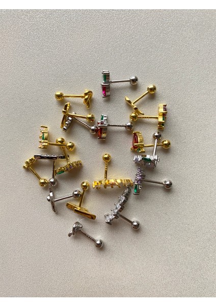 Kadın Kiraz Detaylı Tragus Kıkırdak Piercing fiyatları