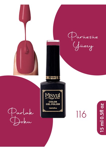 Kalıcı Oje, Uv LED Kalıcı Oje Nail Art 15ML