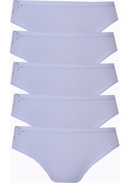 5li Kadın Fitilli Bikini Renkli Ekonomik Esnek Yumuşak Külot