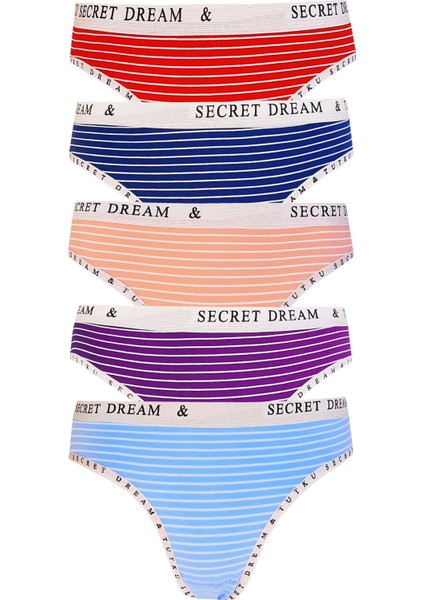 5li Kadın Pamuklu Secret Bikini Külot Iç Çamaşırı Kaliteli Diana fiyatları