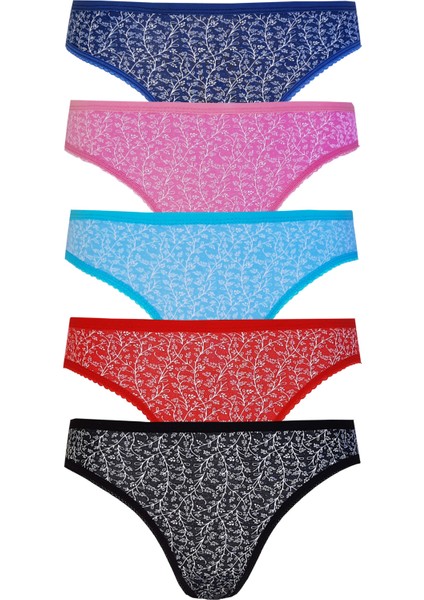 5li Kadın Pamuklu Renkli Bikini Külot Iç Çamaşırı Kaliteli Deyzi modelleri