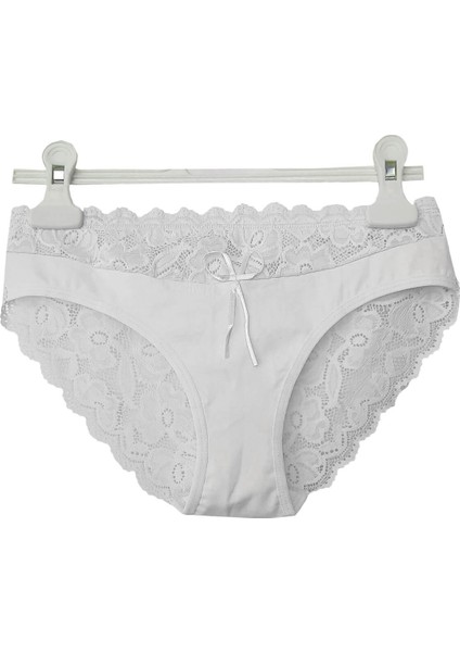 Kadın Dantel Külot Pamuklu Renkli Güpürlü Bikini Yumuşak