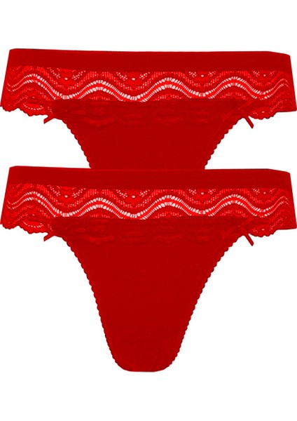 2li Kadın Dantel Detaylı Bikini Kaliteli Ekonomik Yumuşak