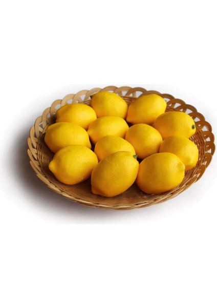 12 Yapay Sarı Limon 2.9 "x 2" (Yurt Dışından)