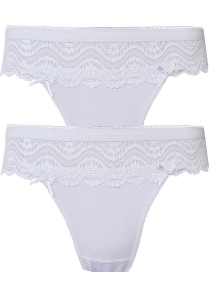 2li Kadın Dantel Detaylı Bikini Kaliteli Ekonomik Yumuşak