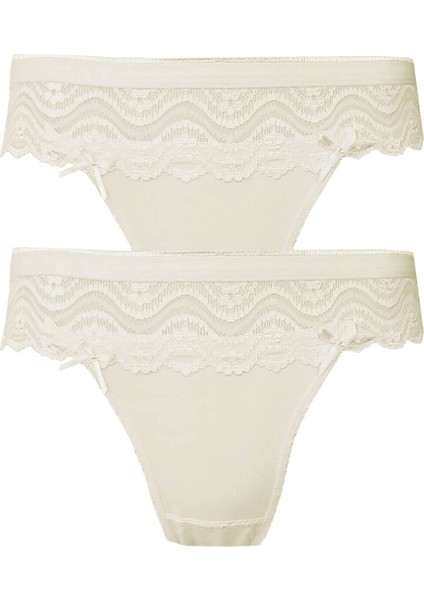 2li Kadın Dantel Detaylı Bikini Kaliteli Ekonomik Yumuşak