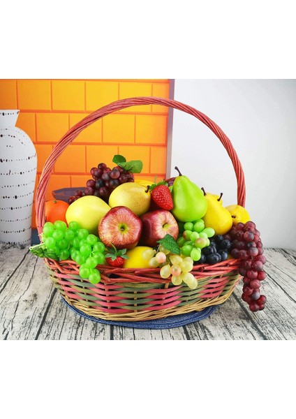 4 Demet Yapay Üzüm Yapay Meyve Evi Mutfak Parti Dekorasyonu Siyah Kırmızı Yeşil Mor (Yurt Dışından) fiyatları