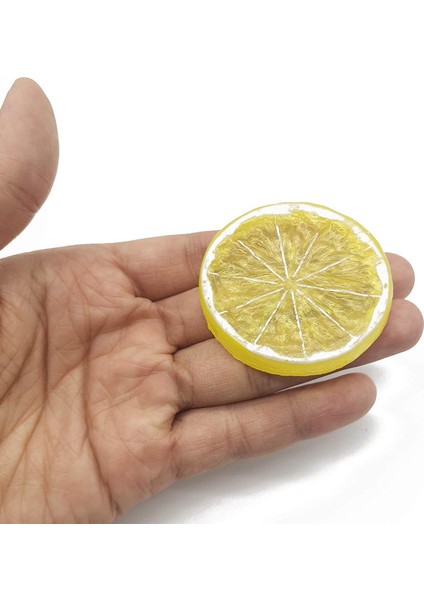40 Adet Simülasyon Limon Dilimi Plastik Yapay Meyve Mini Modeli Sarı (Yurt Dışından) fırsatları